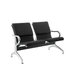 Снимка на Посетителска пейка RFG Валета, с 2 места, екокожа, метални крака, 1230 х 680 х 770 mm