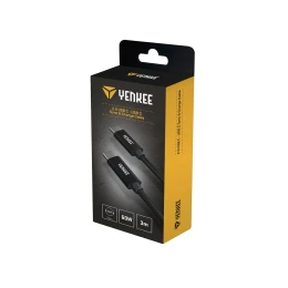 Снимка на Кабел Yenkee USB Type-C към USB Type-C, 3 m, черен