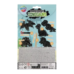 Снимка на Moxy Магнити за издраскване Динозаври, 10 броя