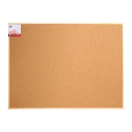 Снимка на Office 1 Коркова дъска, с дървена рамка, 90 x 120 cm, в комплект с 5 пинчета