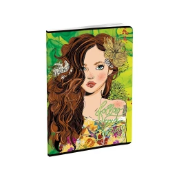 Снимка на Тетрадка, A5, бели листове, офсетова хартия, 40 листа, дизайни за момиче