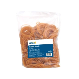 Снимка на Office 1 Ластици, 100% каучук, широчина 3 mm, 500 g, кафяви