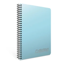 Снимка на Gipta Chromo Тетрадка А6, бяла, широки редове, PP корица, със спирала, 80 листа