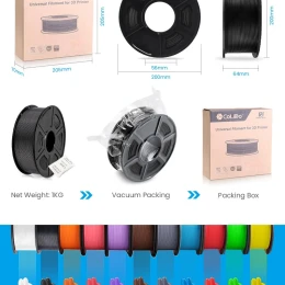 Снимка на Филамент за 3D принтер, ABS, 1.75 mm, 1 kg, жълт