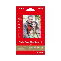 Снимка на Canon Фото хартия Plus Glossy PP-201, 265 g/m2, 10 х 15 cm, 100 листа