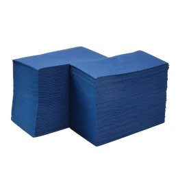 Снимка на Салфетки, целулоза, двупластови, 1/8 сгъвка, 33 х 33 cm, сини, 150 броя