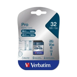 Снимка на Карта памет Verbatim SDHC Pro Secure, 32 GB, class 10, UHS-I
