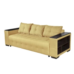 Снимка на Диван Leon Покет, триместен, текстил, 2270 х 930 х 830 mm, жълт