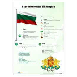 Снимка на Office 1 Ученическо табло ''Символите на Република България'', 70 х 100 cm
