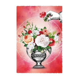 Снимка на Gespaensterwald Картичка Silver Line, ваза с цветя