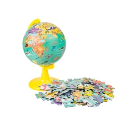 Снимка на Глобус, диаметър 15 cm, с пъзел Моя див свят, 100 части