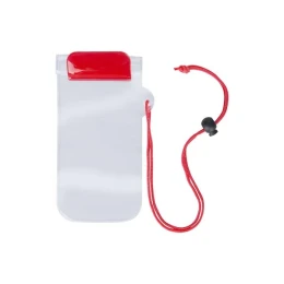 Снимка на Калъф за телефон Wapro, 95 х 230 mm, прозрачен, червен