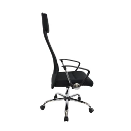 Снимка на Директорски стол Roby, дамаска и меш, Tilt механизъм, до 130 kg, черен