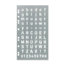 Снимка на Filofax Шаблон за писма, с букви