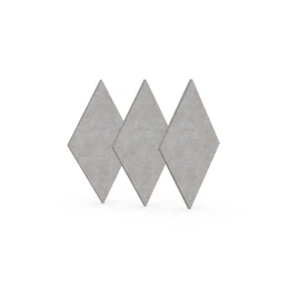 Снимка на Акустично пано Narbutas Pet, диамант, 115 х 200 х 9 mm, PET филц, 3 броя, светлобежово