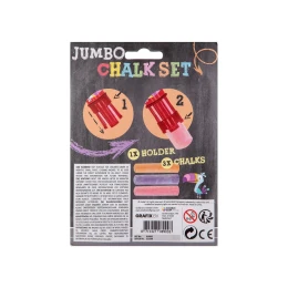 Снимка на Moxy Държач за тебешири Jumbo, с включени 3 тебешира, в блистер, 3 броя