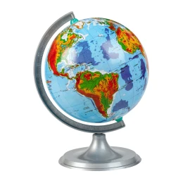 Снимка на Глобус, физически, диаметър 16 cm