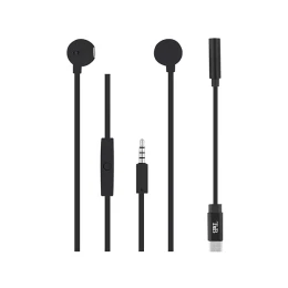 Снимка на Слушалки TNB Sweet, с микрофон, с Type-C адаптер, 3.5 mm жак/USB Type C, 102 dB, 1.2 m кабел, черни