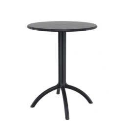 Снимка на Градинска маса Октопус, кръгла, пластмасова, черна