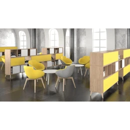 Снимка на Шкаф Narbutas Choice, с плъзгащи се врати, 1200 x 400 x 370 mm, ПДЧ 18 mm, меламин кехлибарен дъб