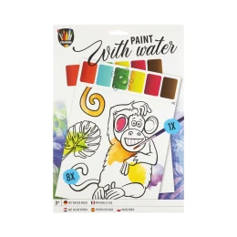 Снимка на Moxy Комплект за рисуване с вода Маймуна, А4, 8 листа