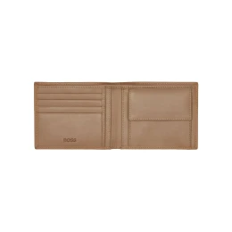 Снимка на Hugo Boss Портфейл Classic Grained, с отделение за монети, карамел