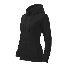 Снимка на Malfini Дамски суитшърт Zipper 411, поларен, размер L, черен