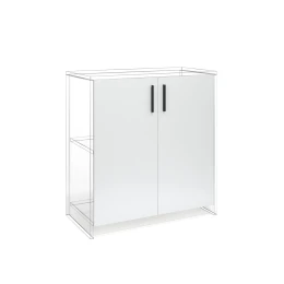 Снимка на Врата RFG RV3 Monaco S4, 380 х 18 х 760 mm, ПДЧ 18 mm, 2 броя в комплект, бяла