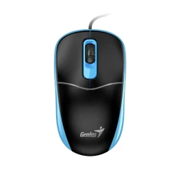 Снимка на Мишка Genius DX-111, с кабел, USB Type-A, 3 бутона, синя