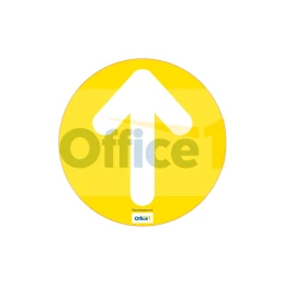 Снимка на Стикер за под Стрелка, жълта, ø 30 cm