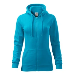 Снимка на Malfini Дамски суитшърт Zipper 411, размер XS, светлосин