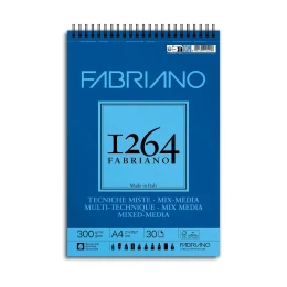 Снимка на Fabriano Скицник, за смесени техники, А4, 300 g/m2, вълниста текстура, 30 листа
