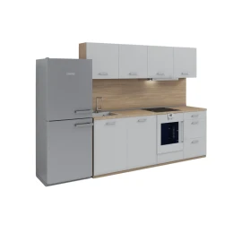 Снимка на Кухня RFG, 2400 х 600 х 2100 mm, дъб сонома и сиво