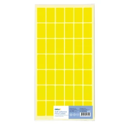 Снимка на Office 1 Самозалепващи се етикети за цени, 17 x 30 mm, жълти, 420 броя