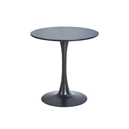 Снимка на Маса RFG Vassy Black, кръгла, диаметър 120 cm, MDF 25 mm, метална основа, черна