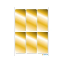 Снимка на Herma Самозалепващи се етикети, 26 х 54 mm, златисти, 18 броя