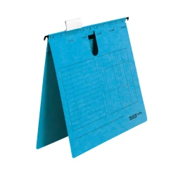 Снимка на Falken Папка за картотека, L-образна, синя, 25 броя