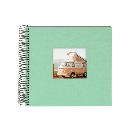 Снимка на Goldbuch Албум, с 40 черни страници, със спирала, 20 х 20 cm, мента