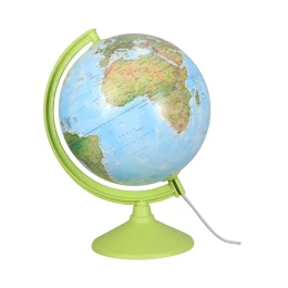 Снимка на Глобус, физически и политически, светещ, диаметър 26 cm