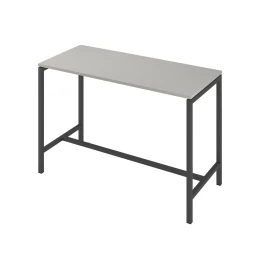 Снимка на Висока маса Narbutas Nova, 1600 x 700 x 1050 mm, ПДЧ 25 mm, перленосив меламин, тъмносив метал