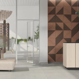 Снимка на Акустично пано Narbutas Pet, правоъгълник, 200 х 400 х 9 mm, PET филц, 3 броя, сиво