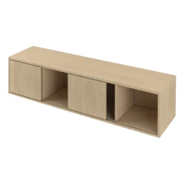 Снимка на Шкаф Narbutas Choice, с плъзгащи се врати, 1600 x 400 x 370 mm, ПДЧ 18 mm, меламин избелен дъб, меламин избелен дъб