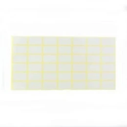 Снимка на Самозалепващ етикет, 26 x 16 mm, с печат, бял