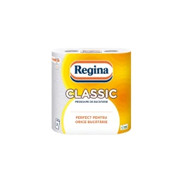 Снимка на Кухненска ролка Regina Classic, двупластова, целулоза, 2 броя, 48 къса, 10.6 m