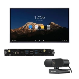 Снимка на Интерактивен дисплей Hikvision DS-D5B75RB/C, 75'', в комплект с OPS Компютърен модул, Intel Core i5, 256 GB SSD, 8 GB RAM, и Уеб камера DS-U02P