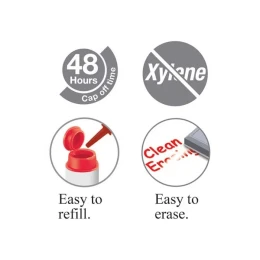 Снимка на Faber-Castell Борд маркер за бяла дъска W20, червен