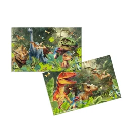 Снимка на Herma Подложка за бюро Dino World, двустранна, 55 х 35 cm, на динозаври