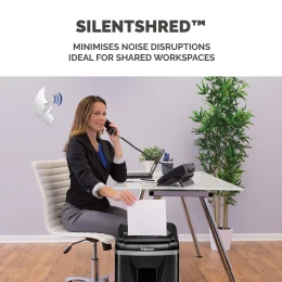 Снимка на Шредер за унищожаване на документи Fellowes 450M, Micro-Cut, 22 L, P-5, време за работа 10 мин