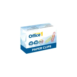 Снимка на Office 1 Кламери, 50 mm, цветни, 50 броя