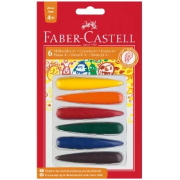 Снимка на Faber-Castell Пастели Finger, 6 цвята, за деца над 4 години